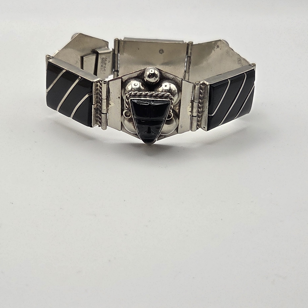 Vintage 1950s Black Onyx Bracelet